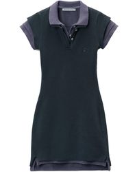 T By Alexander Wang - Alexander Wang Layered Short-Sleeve Shirt Dress - Lyst