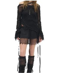 Ann Demeulemeester - Cilia Off-Shoulder Sweater - Lyst