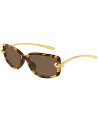 Bottega Veneta - Eyewear Knot Rectangular Sunglasses - Lyst