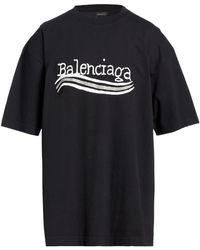 Balenciaga - Printed Crew Neck Short-Sleeve T-Shirt - Lyst