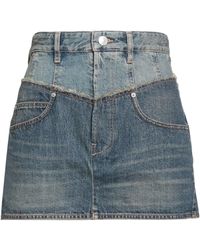 Isabel Marant - Dark Wash Denim Skirt - Lyst