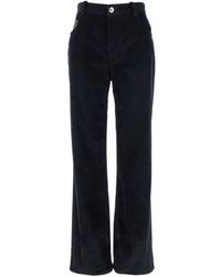 Bottega Veneta - Corduroy Straight Leg Trousers - Lyst