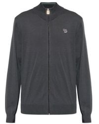 Paul Smith - Cardigan With Logo Patch - Lyst