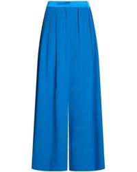 Max Mara - Solid Color Wide-Leg Trousers - Lyst