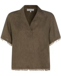 Antonelli - Fringed V-Neck Top - Lyst