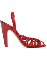 Chloé - Chloé Estra Heeled Sandals - Lyst