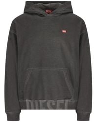DIESEL - S-Boxt Logo Patch Hoodie - Lyst