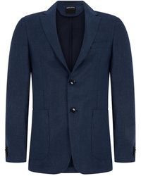 ZEGNA - ゼニア コットンジャージー スリムブレザー - Lyst