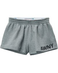 T By Alexander Wang - Logo-Print Shorts - Lyst