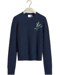 Dior - Embroidered Fitted Sweater - Lyst