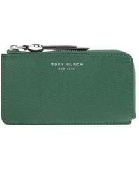 Tory Burch - Zip Leather Wallet - Lyst