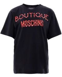 Moschino - Logo Printed T-Shirt - Lyst