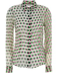 Dries Van Noten - Cloudy Printed Chiffon Shirt - Lyst
