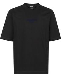DSquared² - Logo-Embroidered Crewneck T-Shirt - Lyst