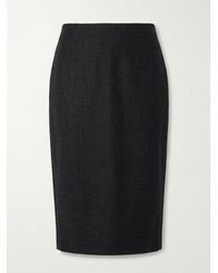 Gucci - Rear Slit Midi Skirt - Lyst