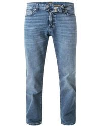 BOSS - Tapered-Leg Mid-Waist Jeans - Lyst