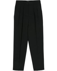 Giorgio Armani - Dart-Detailing Tapered Trousers - Lyst