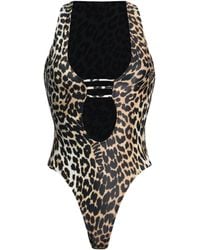 Ganni - One-Piece Swimsuits - Lyst