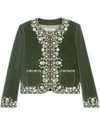 Celine - Embroidered Chelsea Jacket - Lyst