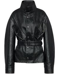 Maison Margiela - Stand Up Collar Betled Jacket - Lyst