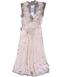 Maison Margiela - Lace-Trim V-Neck Sleeveless Dress - Lyst