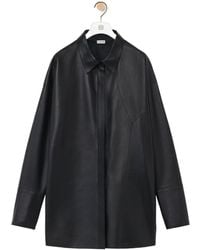 Loewe - Puzzle Leather Shirt - Lyst