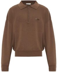 Entire studios - Zip Neck Long Sleeve Polo Shirt - Lyst