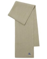 Burberry - Ekd-Embroidered Knitted Scarf - Lyst