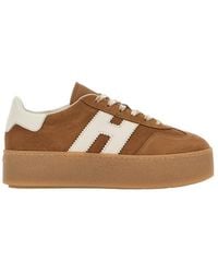 Hogan - H698 Platform Lace Up Sneakers - Lyst