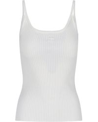 Courreges - Courrèges Ribbed Slim-Fit Knitted Top - Lyst