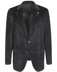 Lardini - Brooch-Detail Single-Breasted Jacket - Lyst