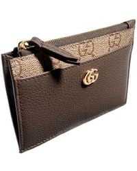 Gucci - Bi-Color Gg Marmont Zip Key Pouch - Lyst