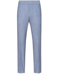 BOSS - Check Plainfront Suit Trousers - Lyst