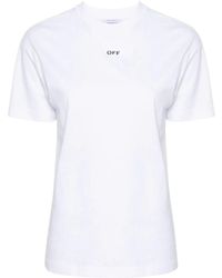 Off-White c/o Virgil Abloh - Diag-Stripe Crewneck T-Shirt - Lyst