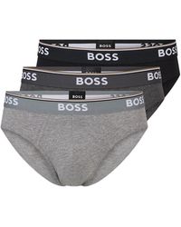 BOSS - 3 Pack Cotton Briefs - Lyst
