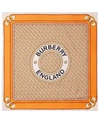 Burberry - Montage-Print Silk Scarf - Lyst