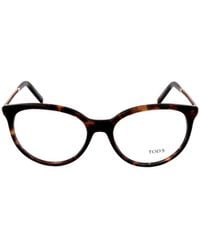 Tod's - Cat Glasses Frame Flat Lens - Lyst