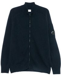 C.P. Company - Lens-Detail Zip-Up Cardigan - Lyst