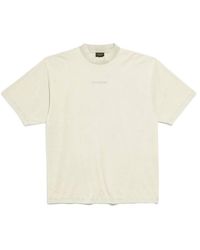 Balenciaga - Logo Embroidered Medium-Fit T-Shirt - Lyst