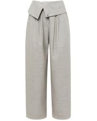 JW Anderson - Wrap-Front Pleated Trousers - Lyst