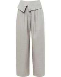 JW Anderson - Wrap-Front Pleated Trousers - Lyst