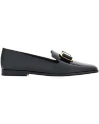 Ferragamo - Ferragamo New Vara Plate Loafers - Lyst