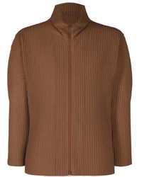 Homme Plissé Issey Miyake - Color Pleats High-Neck Jacket - Lyst