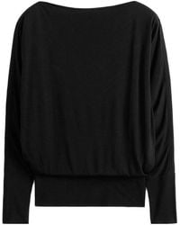 TOTEME - Totême Drop Shoulder Boat Neck Top - Lyst