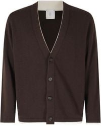 Eleventy - Button-Fastening V-Neck Cardigan - Lyst