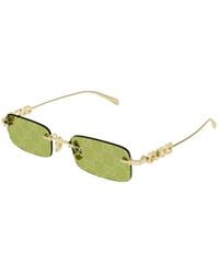 Gucci - Eyewear Rectangular Frame Sunglasses - Lyst