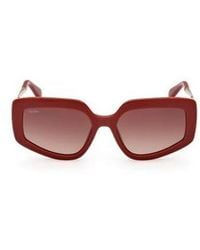 Max Mara - Irregular Frame Sunglasses - Lyst