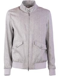 Herno - High-Neck Zipped Bomber Jacket - Lyst