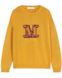 Max Mara - Jacquard Knitted Sweater - Lyst