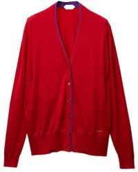 Versace - Logo Embroidered Button-Up Cardigan - Lyst